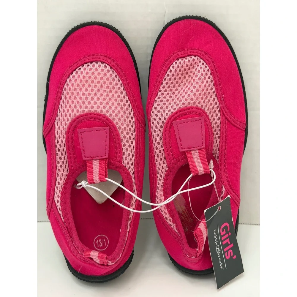 Bobbie Brooks Girls Hot Pink‎ Mesh Water Shoes Aqua Socks Size 13/1 SS21